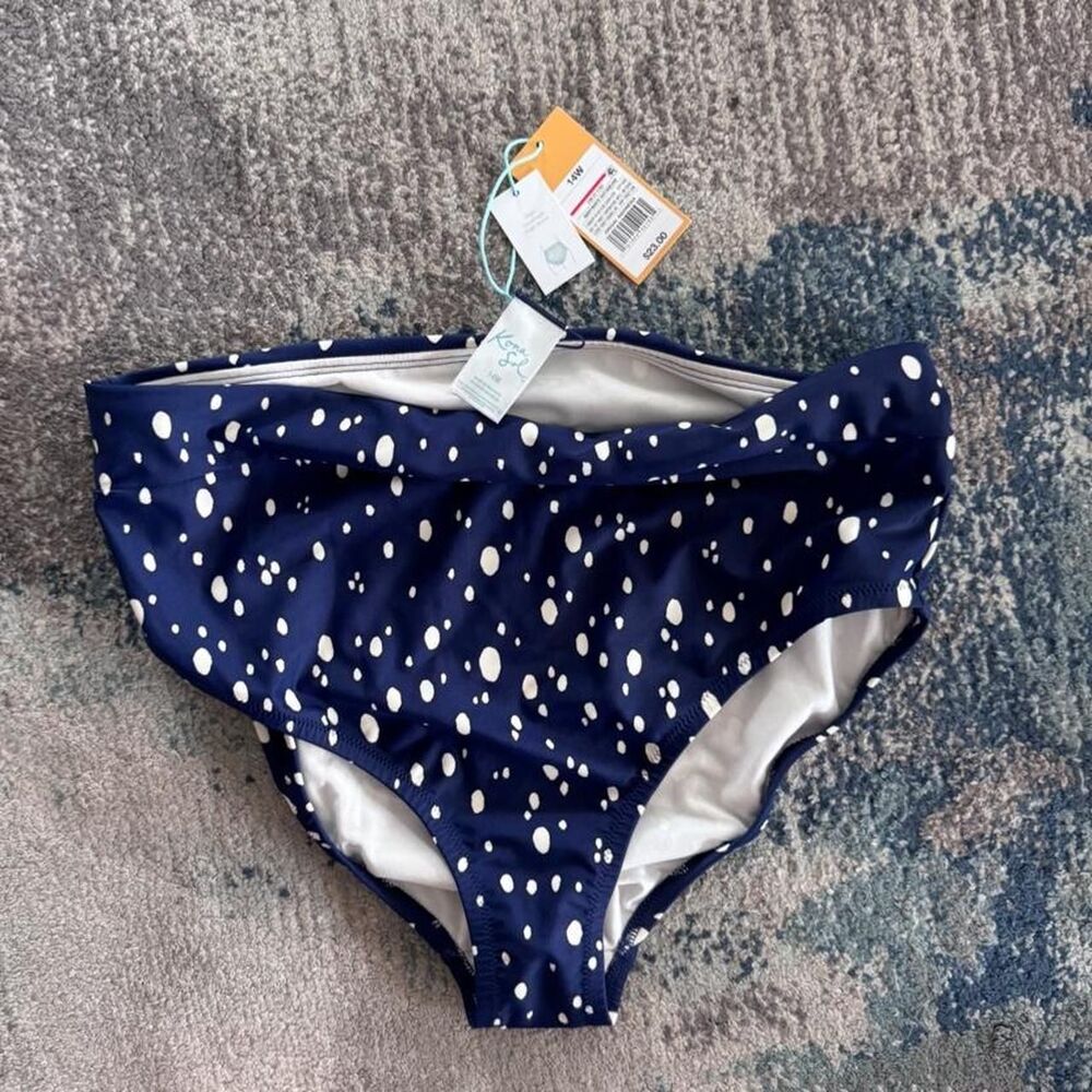 Kona-sol Women's Navy and Blue Bikini-and-tankini-bottoms